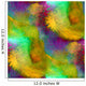 watercolor green purple yellow  texture painting colorful backgr Wall Mural
