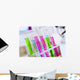 Chemistry laboratory glassware with colour liquids Wall Mural