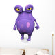 A spotted monster looking very angry. 