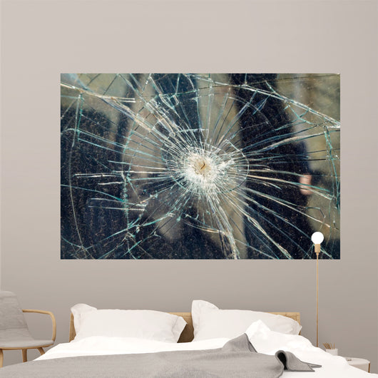 Broken windshield 