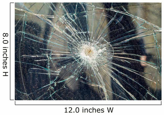 Broken windshield 
