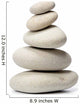 pile of stones isolated on white background 