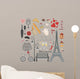 paris set Wall Mural