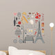 paris set Wall Mural