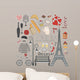 paris set Wall Mural