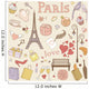 Paris set pastel Wall Mural