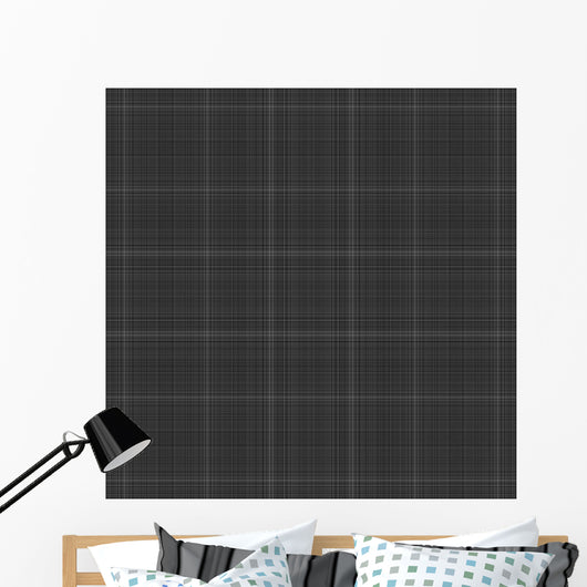 Black Plaid Wall Decal