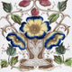 An Art Nouveau tile dating around 1890 with flower design Wall Mural