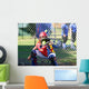 Fastpitch Softball Catcher Wall Mural