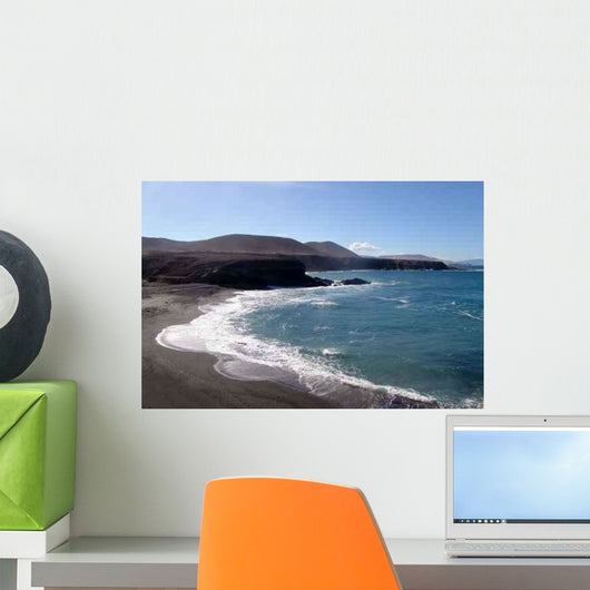 Black Beach Wall Decal