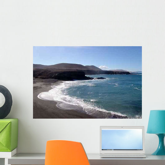 Black Beach Wall Decal