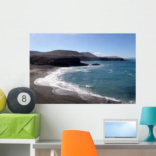 Black Beach Wall Decal