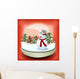 Snowman Winter Snowball Wall Decal
