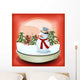 Snowman Winter Snowball Wall Decal