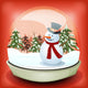 Snowman Winter Snowball Wall Decal