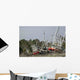 Grounded Shrimp Boats Wall Decal