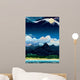 Tropical night landscape. Wall Mural