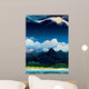 Tropical night landscape. Wall Mural