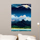 Tropical night landscape. Wall Mural