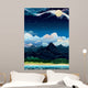 Tropical night landscape. Wall Mural