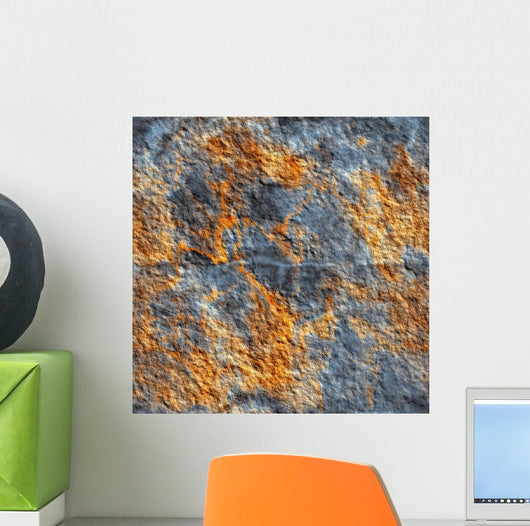Seamless Rusted Metal Texture Wall Decal
