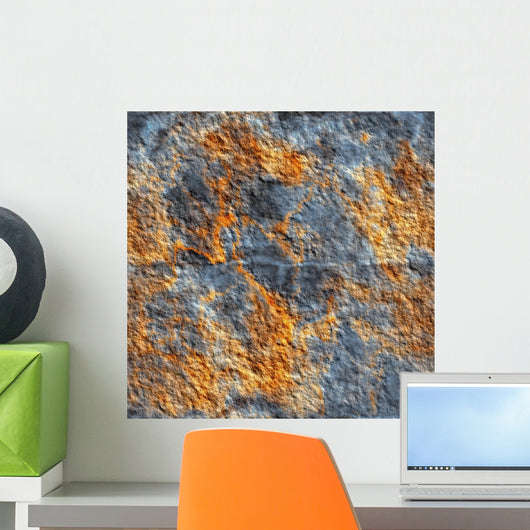 Seamless Rusted Metal Texture Wall Decal