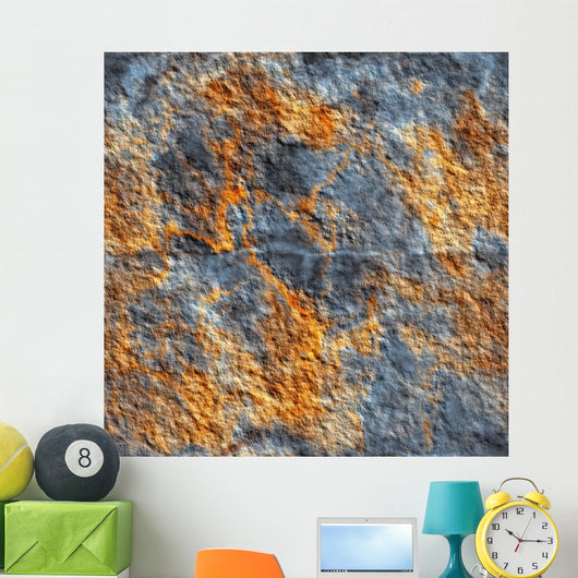 Seamless Rusted Metal Texture Wall Decal