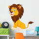 Lion cartoon Wall Decal