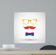 hipster with colorful diamond Wall Decal