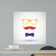 hipster with colorful diamond Wall Decal