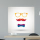 hipster with colorful diamond Wall Decal