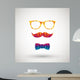 hipster with colorful diamond Wall Decal