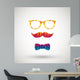 hipster with colorful diamond Wall Decal
