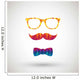 hipster with colorful diamond Wall Decal