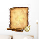 Pirates Treasure Map With Spyglass and Compass Wall Decal