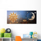 Grunge Sun and Moon 