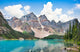 Beautiful Moraine Lake with Rocky Mountains in Alberta, Canada 