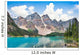 Beautiful Moraine Lake with Rocky Mountains in Alberta, Canada 