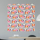 Seamless pattern with cute funny animals Wall Mural