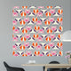 Seamless pattern with cute funny animals Wall Mural