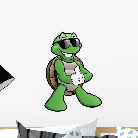 Smiling Turtle Wall Decal