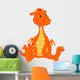 Cute Baby Dragon Cartoon Wall Decal