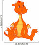 Cute Baby Dragon Cartoon Wall Decal