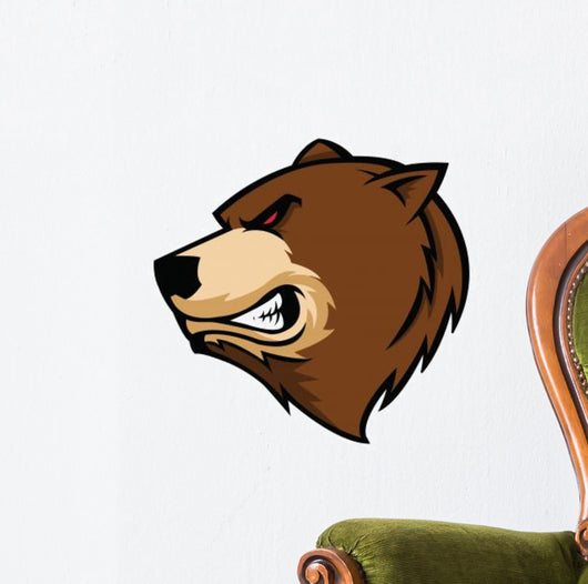bear head Wall Decal