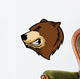 bear head Wall Decal