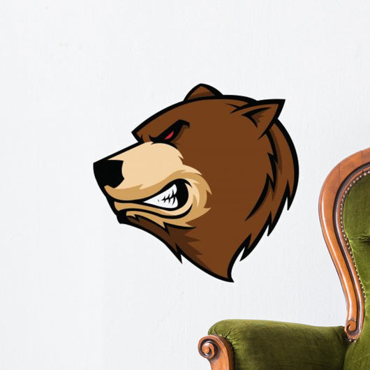bear head Wall Decal