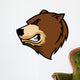 bear head Wall Decal