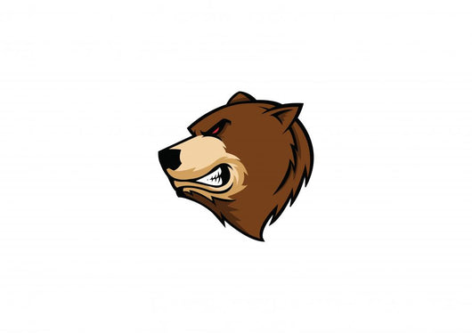 bear head Wall Decal