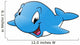 Happy Whale Wall Decal