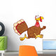 Happy Turkey Bird Cartoon Wall Decal